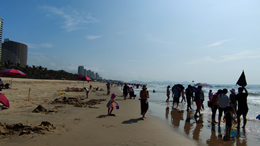 海南沙排健儿出征香港 全力备战第十五届全运会